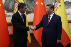 S&aacute;nchez apuesta por una agenda positiva con China pese a cr&iacute;ticas de EEUU y asegura que Espa&ntilde;a "no va contra nadie"