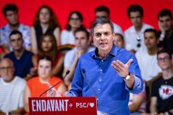 S&aacute;nchez carga contra las encuestas y dice que existe un intento de desmovilizaci&oacute;n del voto progresista