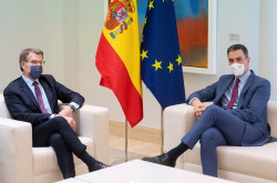 S&aacute;nchez desde Rabat  dice de  Feij&oacute;o que le ha notado poco ilustrado en los temas pero una reuni&oacute;n cordial