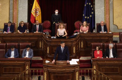 S&aacute;nchez reivindica la  Ley de Memoria Bildu pactada con los representantes de ETA y defiende la pol&iacute;tica con los independentistas catalanes