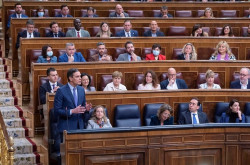 S&aacute;nchez,montado en un tigre de papel, les dice a sus socios  comunistas, independentistas y Bildu sobre el espionaje: Todo lo que ha hecho el CNI ha sido atendiendo escrupulosamente la ley