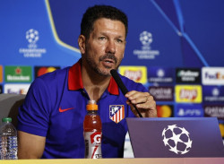 Simeone: "Courtois y yo podemos no estar de acuerdo, estoy agradecido por lo que hizo en el Atl&eacute;tico"