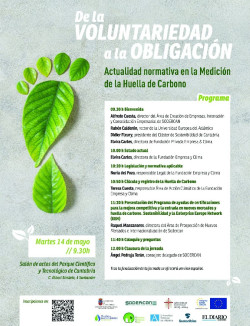 SODERCAN organiza una jornada sobre actualidad normativa en la medición de la huella de carbono