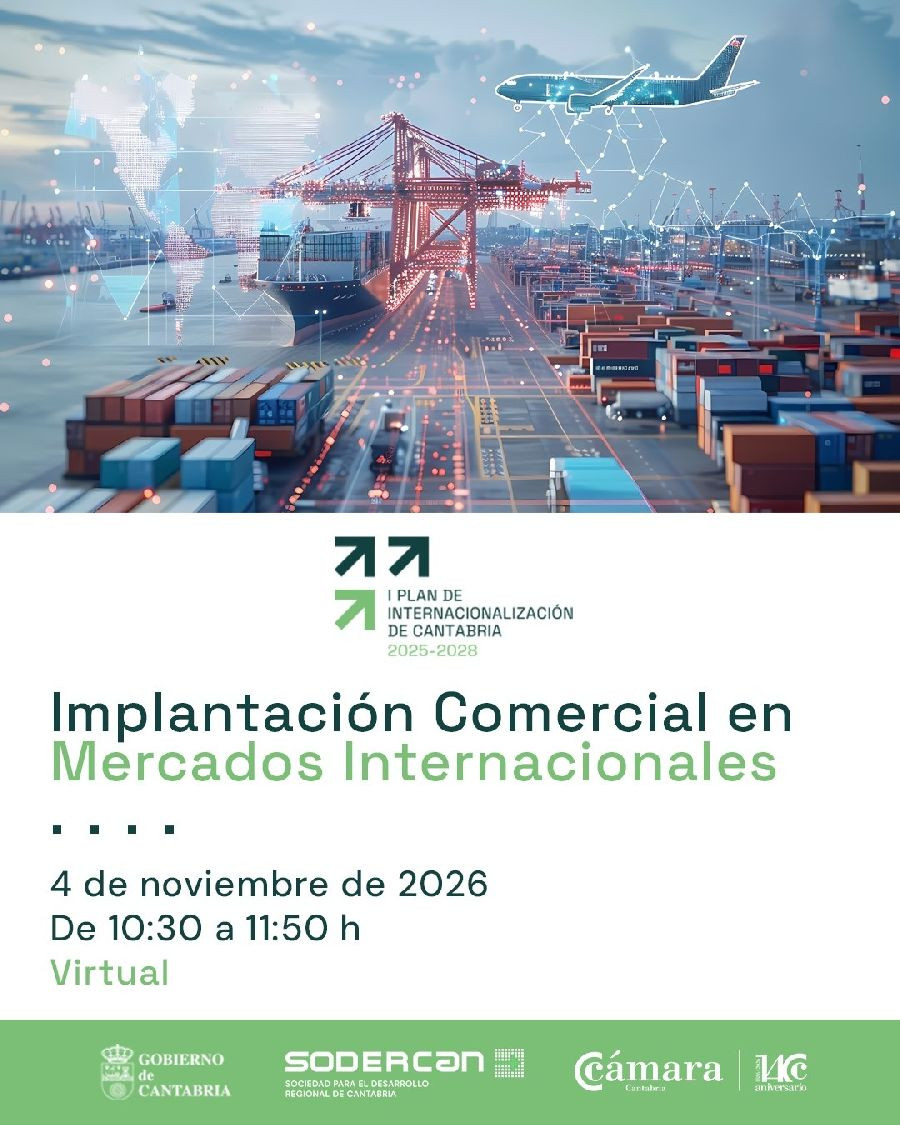 SODERCAN organiza una jornada sobre presencia comercial de empresas c&aacute;ntabras en mercados internacionales