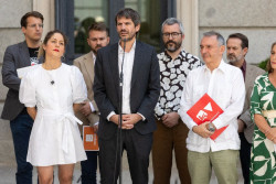 Sumar muestra su enfado con el PSOE por el retraso del decreto de embargo de armas y exige aprobarlo la semana que viene