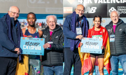 Tariku Novales y Majida Maayouf pulverizan los r&eacute;cords de Espa&ntilde;a de marat&oacute;n en Valencia