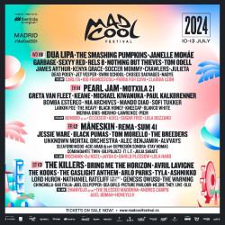The Killers, Maneskin, Depresi&oacute;n Sonora o Tyla cierran el cartel del festival Mad Cool 2024