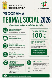 Torrelavega abre el plazo de inscripci&oacute;n para participar en el Programa Termal Social 2026