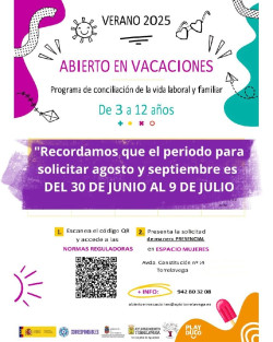 Torrelavega abre la solicitud de plaza en `Abierto en Vacaciones` para agosto y septiembre