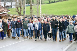 Torrelavega acoge la tradicional subida en albarcas a La Montaña por la festividad de San Blas con el presidente Revilla, y él Alcalde de Torrelavega Javier López, Estrada