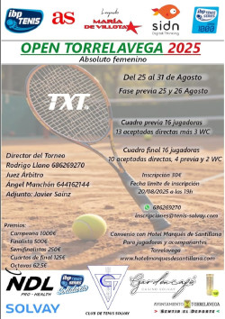Torrelavega acoge por primera vez un torneo del Circuito IBP Tenis Pro, con algunas de las mejores raquetas femeninas