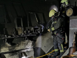 Un afectado por inhalaci&oacute;n de humo en el incendio de una vivienda en Mataporquera
