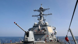 Un buque de EEUU atraviesa el estrecho de Taiwán días después de maniobras militares chinas cerca de la isla