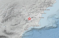 Un terremoto de 3,9 grados con epicentro en Librilla se deja sentir en parte de la Regi&oacute;n de Murcia