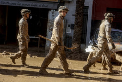 Un total de 7.500 militares trabajan durante esta jornada en Valencia, 5.000 de ellos del Ej&eacute;rcito de Tierra