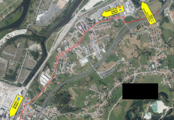 Un tramo de la A-67 se cortará la noche del miércoles al jueves por las obras del enlace de Barreda