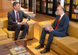UPN asegura que S&aacute;nchez le ha explicado su posici&oacute;n sobre la amnist&iacute;a y censura sus contactos con Junqueras y Bildu