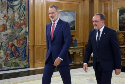 UPN traslada al Rey su apoyo a Feij&oacute;o y admite que prefiere repetir elecciones a un Gobierno con Bildu y un "pr&oacute;fugo"
