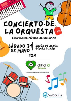 Valdecilla acoge este sábado un concierto de la Escuela de Música Alicia Emma y la Asociación AMARA