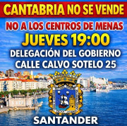 Vecinos de Castro, Cartes y otros municipios se concentran en Santander contra la acogida de menores migrantes