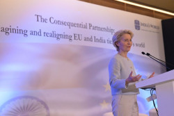 Von der Leyen acuerda con Modi impulsar este a&ntilde;o un acuerdo de libre comercio entre la UE e India