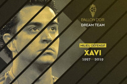Xavi Hern&aacute;ndez, elegido en el Bal&oacute;n de Oro al mejor equipo de la historia