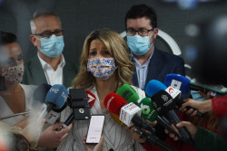 Yolanda D&iacute;az vuelve a defender el env&iacute;o de armas y se&ntilde;ala que la pol&iacute;tica exterior la lidera el presidente